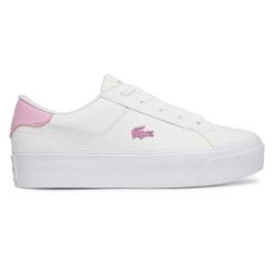 Buty Sportowe Damskie Lacoste Ziane Platform. Białe buty sportowe na co dzień damskie Lacoste, bez wzorów, tenisowe. Za 365.20 zł.