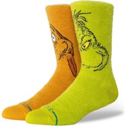 Skarpety Stance Grinch i Max. Skarpetki męskie Stance, bez wzorów. Za 101.48 zł.