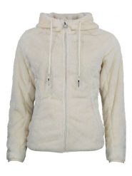 Peak Mountain Kurtka polarowa "Alanzo" w kolorze kremowym rozmiar: XL. Brązowe kurtki damskie Peak Mountain, xl, bez wzorów, z polaru, bez kaptura. Za 173.99 zł.