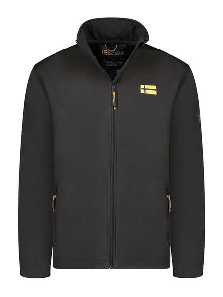 Geographical Norway Kurtka softshellowa "Tesk" w kolorze czarnym rozmiar: M. Czarne kurtki outdoor męskie Geographical Norway, m, bez wzorów, bez kaptura. Za 109.00 zł.