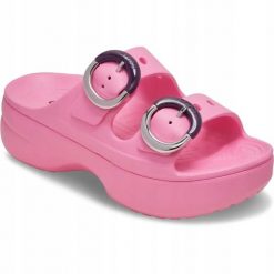 Sandały Dla Dorosłych Crocs Saturday Platform Dipped Buckle Sandal. Brązowe sandały męskie Crocs, z materiału, bez zapięcia. Za 289.99 zł.