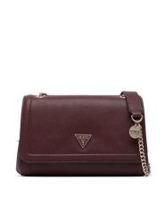 Guess Torebka Noelle II HWZG96 72210 Bordowy. Czerwone torebki klasyczne damskie Guess, z aplikacjami, ze skóry, bez dodatków. Za 584.99 zł.