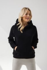 BLUZA RITA CZARNA S - Flawless. Czarne bluzy z kapturem damskie Flawless, na zimę, l, z bawełny. Za 339.00 zł.