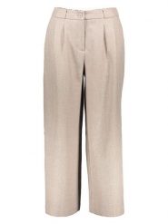 ONLY Spodnie w kolorze beżowym rozmiar: 34. Brązowe spodnie materiałowe damskie Only, bez wzorów, z materiału, z podwyższonym stanem. Za 104.99 zł.