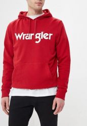 WRANGLER LOGO HOODIE MĘSKA BLUZA Z KAPTUREM SCARLET RED W6590HAUU 112130625. Czerwone bluzy z kapturem męskie Wrangler, l. Za 149.99 zł.
