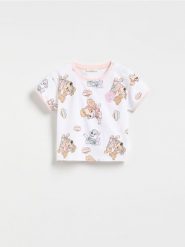 Bawełniany t-shirt Psi Patrol - wielobarwny. Koszulki dziewczęce Reserved, m, bez wzorów, z bawełny, bez ramiączek. W wyprzedaży za 27.99 zł.