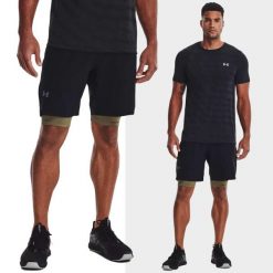 Spodenki fitness męskie UNDER ARMOUR Vanish Woven Shorts Szorty. Czarne szorty sportowe męskie Under Armour, m, na fitness i siłownię. Za 119.99 zł.