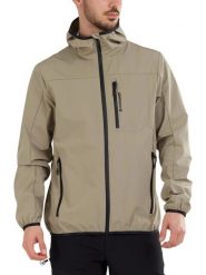 Kurtka softshellowa męska Fundango Alloy Hooded Softshell. Brązowe kurtki męskie Fundango, m, bez wzorów, z materiału, bez kaptura. Za 599.00 zł.
