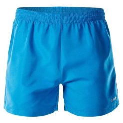 Spodenki męskie treningowe Hi-Tec Matt - niebieskie, Rozmiar XL. Niebieskie szorty męskie Hi-tec, z materiału, bez kołnierzyka. Za 39.99 zł.