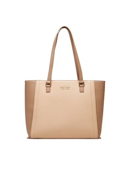 Nine West Torebka CEO-Midtown Maven-LX9844 Beżowy. Brązowe torebki klasyczne damskie Nine West, bez wzorów, z materiału, bez dodatków. Za 299.99 zł.