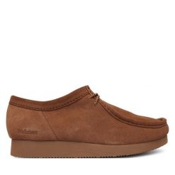 Półbuty Clarks. Brązowe półbuty męskie Clarks, bez zapięcia. Za 429.99 zł.