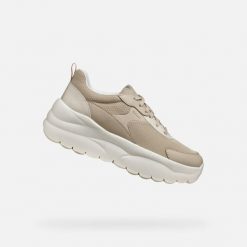 Buty GEOX D XTORS Beżowy. Brązowe obuwie trekkingowe damskie Geox. Za 338.99 zł.