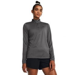BLUZA DAMSKA SPORTOWA ROZPINANA UNDER ARMOUR Tech. Szare bluzy sportowe damskie Under Armour, uniwersalny, z dresówki. Za 227.46 zł.