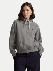 Polo Ralph Lauren Bluza 211971698004 Szary Regular Fit. Szare bluzy bez kaptura damskie Polo Ralph Lauren, l. Za 859.99 zł.