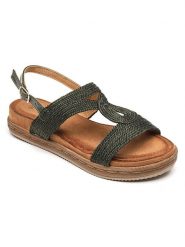 Sixth Sens Sandały w kolorze zielonym rozmiar: 40. Zielone sandały damskie Sixth Sens, bez wzorów, bez obcasa. Za 146.85 zł.