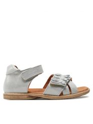Froddo Sandały Carlina G2150193-8 S Srebrny. Szare sandały dziewczęce Froddo, ze skóry, bez zapięcia. Za 299.99 zł.