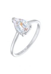 Elli Damski pierścionek zaręczynowy solitaire drop z cyrkoniami w srebrze próby 925 Sterling Silver Pierścionki 1 ct. Szare pierścionki damskie Elli, z cyrkonią, srebrne. Za 163.99 zł.