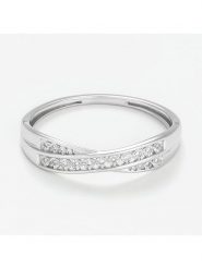 DIAMANTA Złoty pierścionek z diamentami rozmiar: 54. Szare pierścionki damskie DIAMANTA, z diamentem, złote. Za 1,024.99 zł.