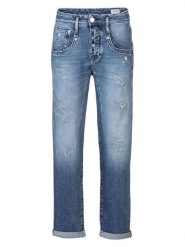 Herrlicher Dżinsy "Shyra" - Tapered fit - w kolorze niebieskim rozmiar: W34. Niebieskie jeansy damskie Herrlicher, z podwyższonym stanem. Za 227.31 zł.