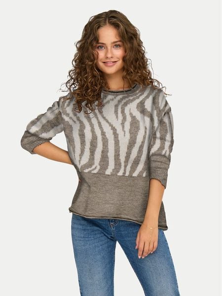 ONLY Sweter Jade 15294969 Zielony Regular Fit. Zielone swetry klasyczne damskie Only, xs, z syntetyku, bez kołnierzyka. Za 99.99 zł.