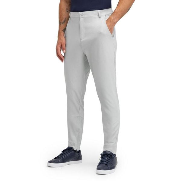 Męskie golofowe spodnie joggery Golf Siroko Olivos Gray. Szare spodnie materiałowe męskie SIROKO, bez wzorów, z tkaniny, sportowe. Za 338.00 zł.