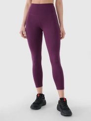 4F Legginsy sportowe w kolorze fioletowym rozmiar: M. Różowe legginsy damskie 4f, m, bez wzorów, z materiału. Za 92.21 zł.