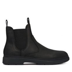 Sztyblety BOSS. Czarne sztyblety męskie Boss, bez zapięcia. Za 799.99 zł.
