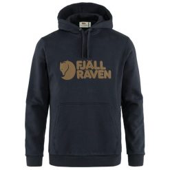 Bluza z kapturem męska Fjallraven Fjallraven Logo Hoodie. Niebieskie bluzy z kapturem męskie Fjällräven, m. Za 503.99 zł.