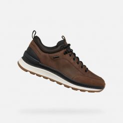 Buty do chodzenia męskie Geox U46HMB0FFEKC0196. Brązowe buty fitness męskie Geox, na fitness i siłownię. Za 621.99 zł.