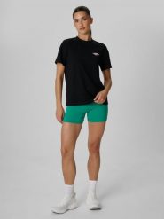 4F Legginsy krótkie dzianinowe damskie - zielone XL. Zielone legginsy sportowe damskie 4f, na lato, s, bez wzorów, z dzianiny. W wyprzedaży za 39.99 zł.