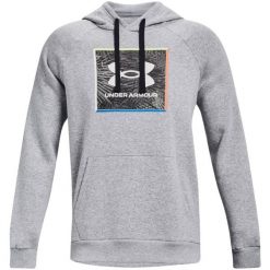 Bluza męska Under Armour UA Rival Flc Graphic Hoodie. Szare bluzy bez kaptura męskie Under Armour, m. Za 300.26 zł.
