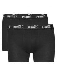 Puma Komplet bokserek 938753 Czarny. Czarne bokserki męskie Puma, bez wzorów, z bawełny. Za 79.99 zł.