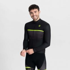 Koszulka rowerowa męska Rogelli HERO II z długim rękawem. Czarne t-shirty sportowe męskie Rogelli, na lato, m, bez ramiączek, rowerowe. Za 432.00 zł.