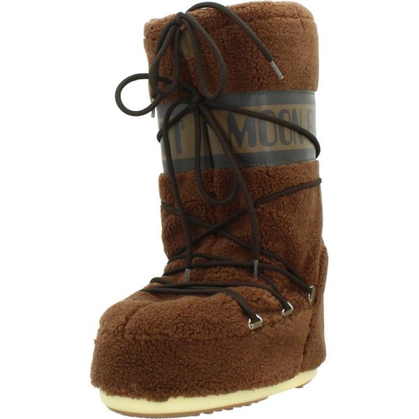 Buty MOON BOOT MB ICON FLEECE Brązowy. Brązowe obuwie trekkingowe damskie Moon Boot, na zimę. Za 776.85 zł.