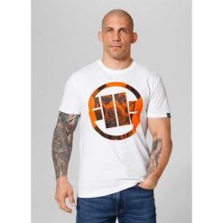 Koszulka bawełniana sportowa t-shirt dla dorosłych Orange Dog 24. Białe t-shirty męskie PITBULL, l, bez wzorów, z bawełny, bez kołnierzyka. Za 119.00 zł.