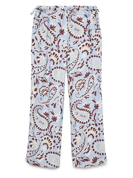 Vero Moda Spodnie w kolorze błękitno-brązowym rozmiar: XL. Brązowe spodnie materiałowe damskie Vero Moda, bez wzorów, z materiału, klasyczne. Za 83.22 zł.