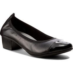 Półbuty MARCO TOZZI - 2-22307-28 Black 001. Czarne półbuty damskie Marco Tozzi, bez wzorów, z materiału, eleganckie, bez obcasa, na obcasie. W wyprzedaży za 139.00 zł.