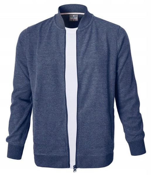 Wygodna, Rozpinana Bawełniana Bluza - Pako Jeans - Niebieska. Niebieskie bluzy bez kaptura męskie Pako Jeans, l, z bawełny. Za 195.00 zł.