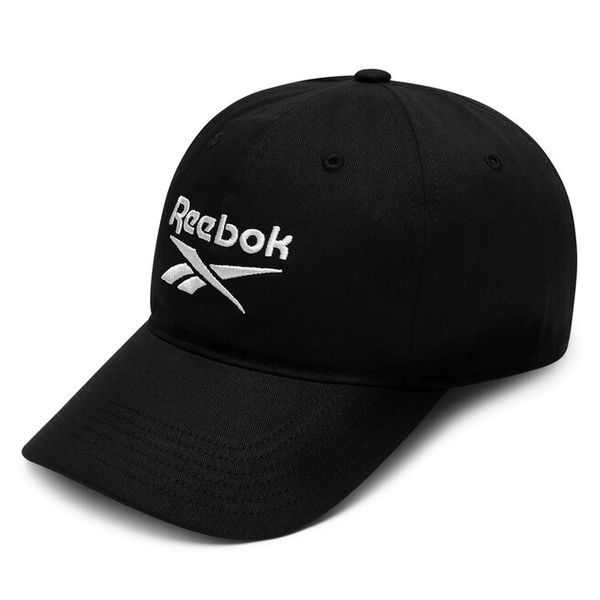 Czapka z daszkiem Reebok. Czarne czapki z daszkiem damskie Reebok, bez wzorów. Za 69.99 zł.