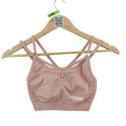 Second life - Gymshark biustonosz damski do jogi - Stan bardzo dobry. Czerwone biustonosze sportowe damskie Gymshark, bez wzorów, z materiału. Za 85.16 zł.