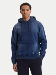 Guess Bluza M6GQ20 K3168 Granatowy Regular Fit. Niebieskie bluzy bez kaptura męskie Guess, m, z bawełny. Za 399.99 zł.