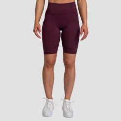 Szorty damskie fitness slim z kieszeniami Biker. Fioletowe spodenki sportowe damskie GYMBEAM, xs, z elastanu, do biegania. Za 73.90 zł.