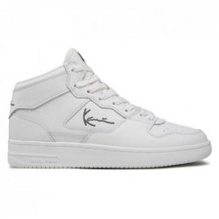 Buty Karl Kani 89 High Premium M 1080126 białe. Białe buty sportowe na co dzień męskie z materiału, bez zapięcia. W wyprzedaży za 830.09 zł.
