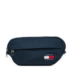 Saszetka nerka Tommy Jeans. Niebieskie saszetki męskie Tommy Jeans, z jeansu. Za 189.99 zł.