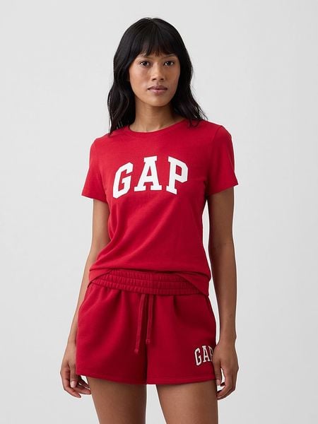 GAP Koszulka w kolorze czerwonym rozmiar: S. Czerwone bluzki damskie GAP, s, bez wzorów, z bawełny, bez kołnierzyka. Za 38.95 zł.