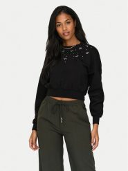 ONLY Bluza Suzi 15331166 Czarny Regular Fit. Czarne bluzy bez kaptura damskie Only, l, z syntetyku. Za 109.99 zł.
