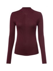 BOSS Sweter z dzianiny - Foliora Kobiety wełna ze strzyży czerwony|lila, M. Czerwone golfy damskie Boss, m, bez wzorów, z dzianiny, bez ramiączek. Za 599.95 zł.