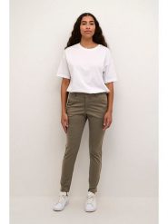 Kaffe Spodnie chino w kolorze khaki rozmiar: 40. Brązowe spodnie materiałowe damskie Kaffe, bez wzorów. Za 114.17 zł.