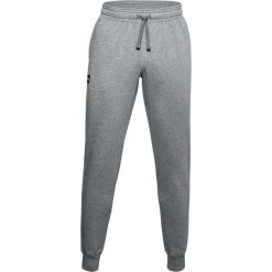 Spodnie fitness męskie Under Armour Rival Fleece Jogger. Szare spodnie sportowe męskie Under Armour. Za 129.99 zł.