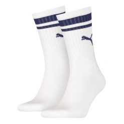 Puma Skarpety Crew Heritage 2-Pack 90794403. Białe skarpetki damskie Puma, bez wzorów. Za 44.99 zł.